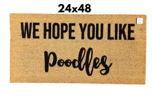 I hope you like poodles cursive