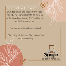 Hope you brought boos doormat