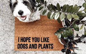 I hope you like dogs and plants