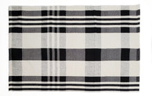 Stripe + checkered under mat