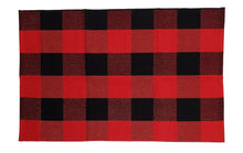 Red & black checked Under-mat