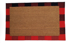 Red & black checked Under-mat