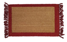 Red and black speck Fringe Under-Mat