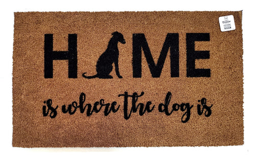 Home is where the dog is - Italian Greyhound doormat
