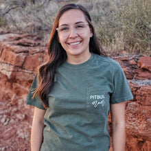 Pitbull mom pocket tee