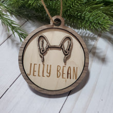 Custom Dog Ear Ornament