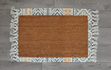 Mustard & Gray Fringe Under-Mat