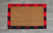 Red & black checked Under-mat