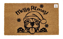 Merry pitmas with snowflakes