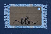 Mustard & Gray Fringe Under-Mat