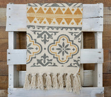 Mustard & Gray Fringe Under-Mat