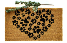 Heart Paw doormat