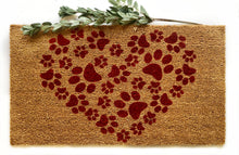 Heart Paw doormat