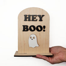 Hey Boo! Wooden standing sign