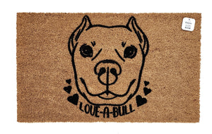 Love-A-Bull (cropped ears) doormat