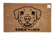 Spread the love dog doormat