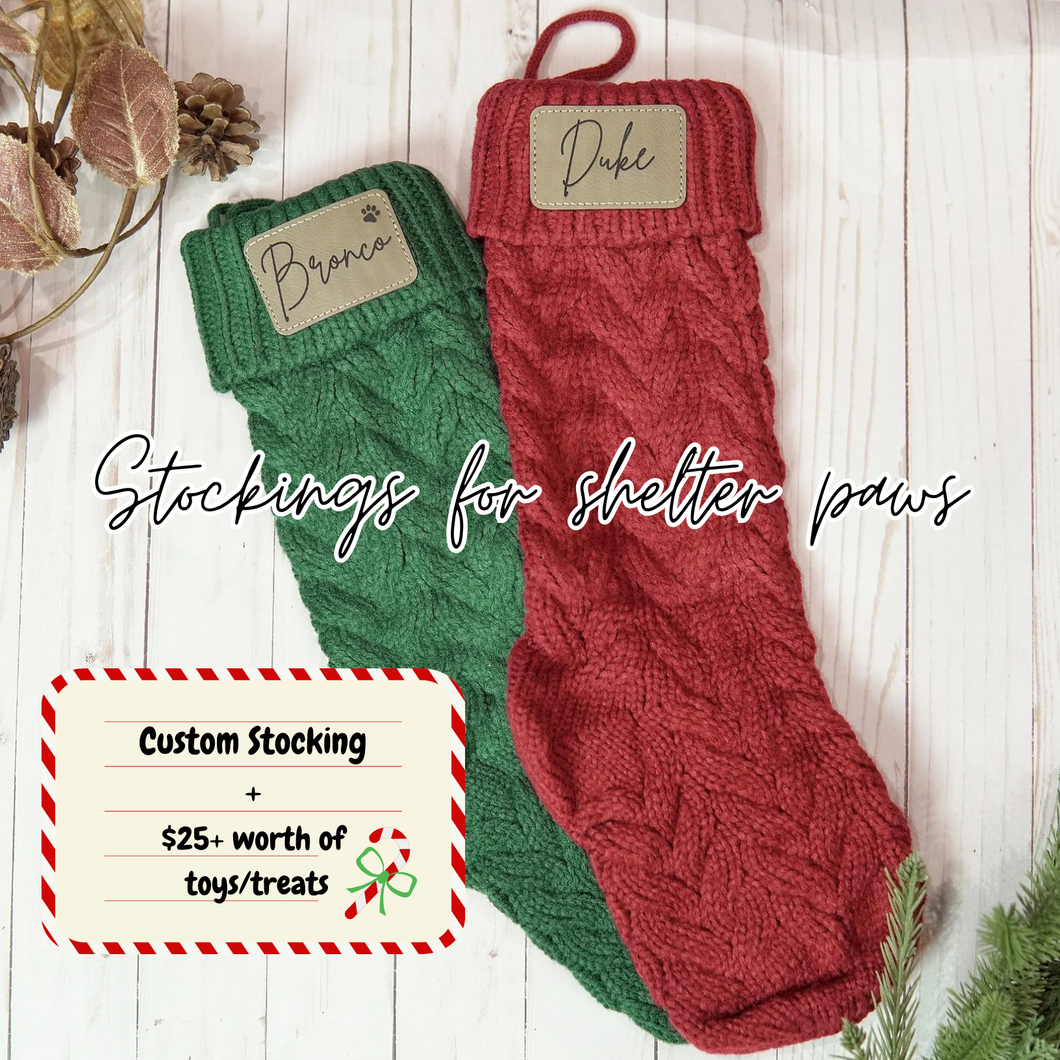 Stockings for shelter paws- FUNDRAISER