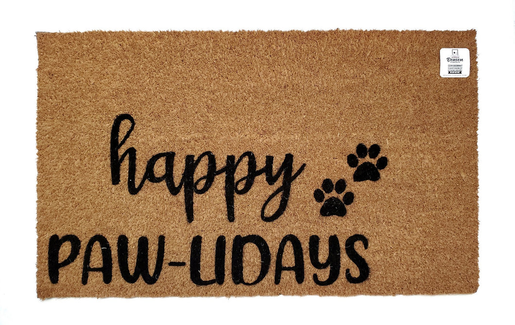 Happy Paw-lidays Doormat