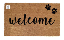 Welcome Dog Paw Print