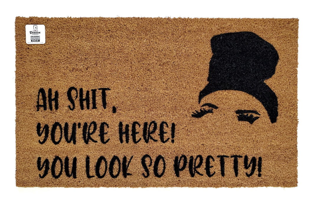 Ah shit, you're here! You look so pretty! Rosa Inspired doormat