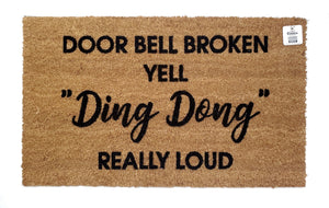 Doorbell Broken yell "Ding dong" really loud