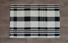 Stripe + checkered under mat