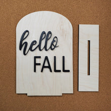 Hello Fall Wooden standing sign
