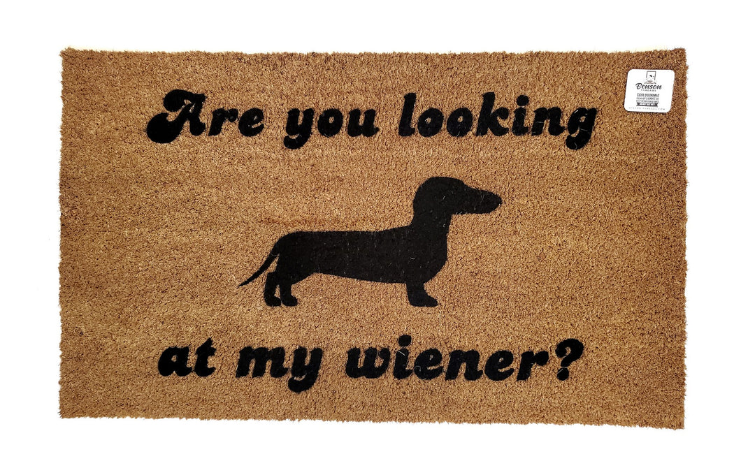Are you looking at my wiener?