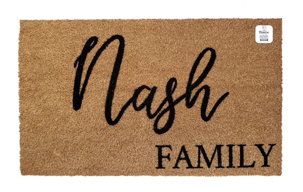 Last name Family Doormat