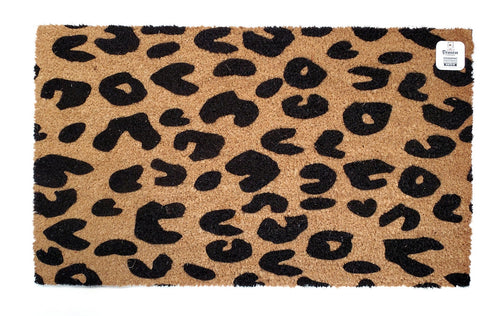 Leopard print doormat