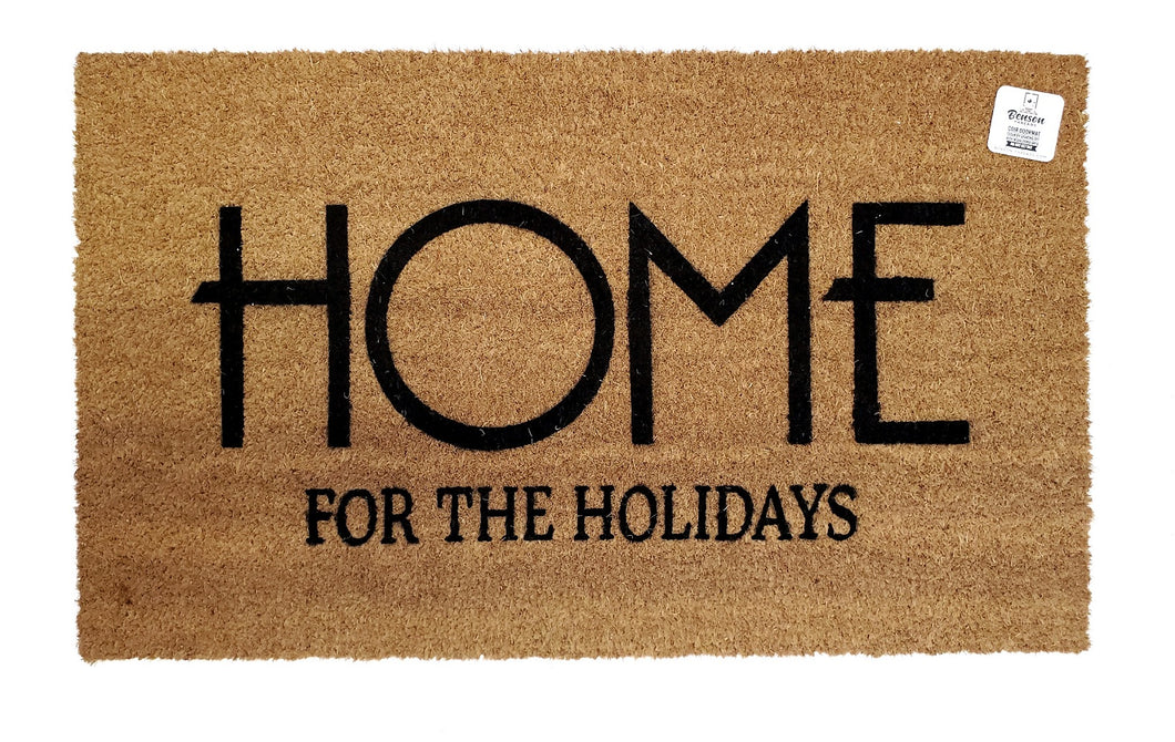 HOME for the holidays doormat