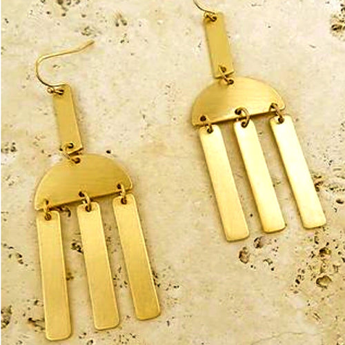 Gold Dangling Earings