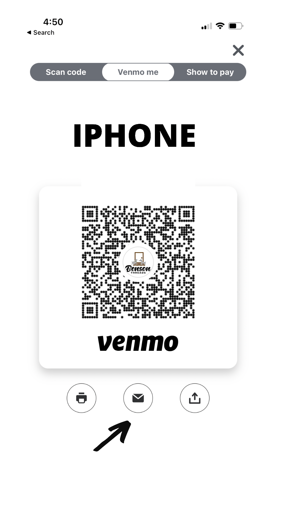 Venmo Code Example Venmo QR Code Wooden Display